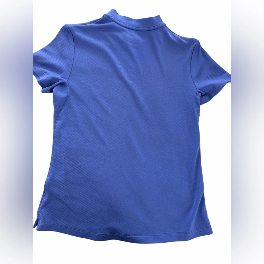 Nike AJ5225-554 Women's 1/4 Zip Dri-Fit Golf Polo Shirt Size Medium Purple Blue